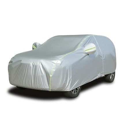 SUV Car Cover Waterproof All Weather (Silver / YXXL+：for SUV(Lenght 216"-230"))