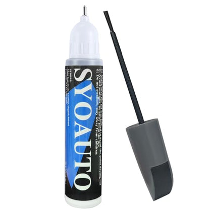 Gray Car Touch Up Paint Auto Touch Up Paint 0.4 oz Gray Automotive Scratch Repair Pen Brush and Tip 2 in 1 (Gray)