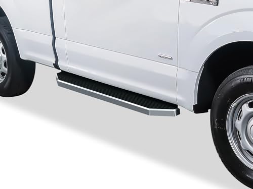 iRunning Boards OE Low Profile for F150 F250 F350 Regular Cab (Polished / Running Board Flat Style)