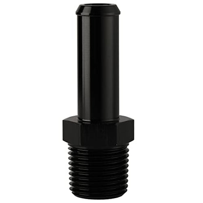 1 2 NPT Male to 5 (1/2 NPT to 5/8 Barb / Black - Straight)