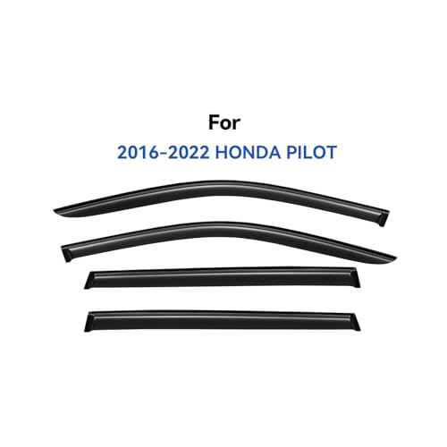 Window Visors Rain Guards for 2016 (2016-2022 Honda Pilot)