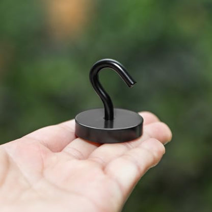 Magnetic Hooks Steel Tube Design for Cruise (Black / 130lb Magnetic Hooks)