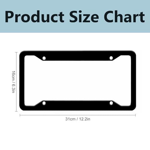 Custom License Plate Frames (4Holes-6.3x12.2 Inch)