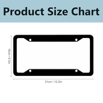 Custom License Plate Frames (4Holes-6.3x12.2 Inch)