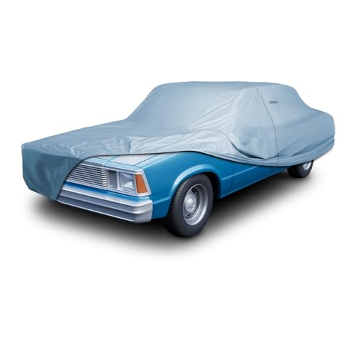 Car Cover Waterproof All Weather for 1973 (Sky Gray / 29. Malibu 4-Door 1973-1977)