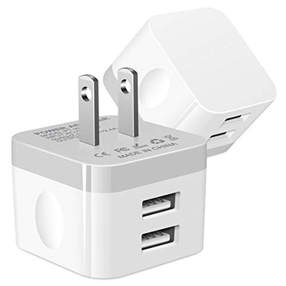 Dual USB Wall Charger (white#)