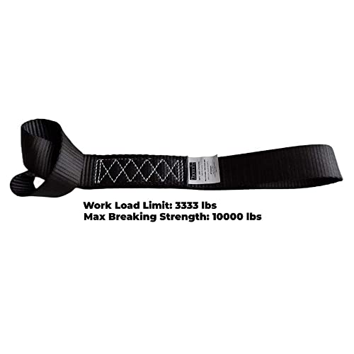 Soft Loop Tie Down Straps (Black)