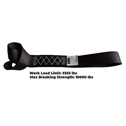 Soft Loop Tie Down Straps (Black)