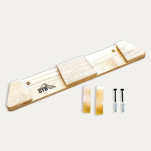 Horizontal Wood Ski Rack Wall Mount (Small)