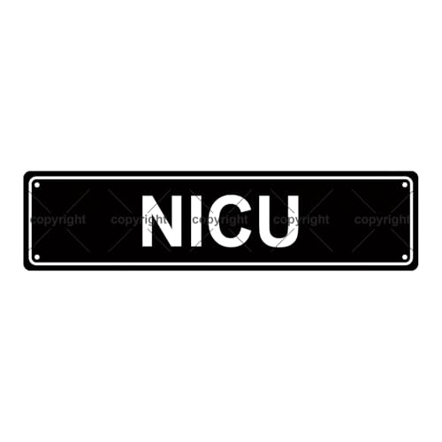 NICU NEONATAL INTENSIVE CARE UNIT SPACE Metal Tin Street Sign Bar Cafe Garage Cave Home Room Wall Bathroom Farmhouse Garden Porch Patio Decor (NICU NEONATAL INTENSIVE CARE UNIT)