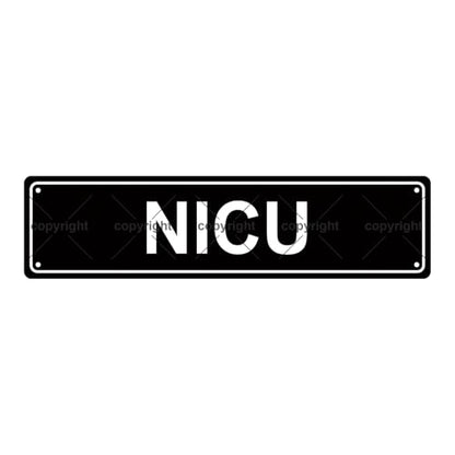 NICU NEONATAL INTENSIVE CARE UNIT SPACE Metal Tin Street Sign Bar Cafe Garage Cave Home Room Wall Bathroom Farmhouse Garden Porch Patio Decor (NICU NEONATAL INTENSIVE CARE UNIT)