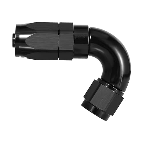 10AN 120 Degree One Piece Full Flow Hose End Fitting Swivel for CPE Braided Hose (10AN / 120 Degree)