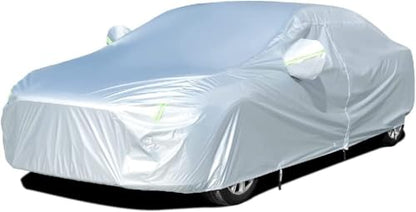 Car Cover Waterproof All Weather for Automobiles (Silver-Green / 3XXL: for Sedan (Length 191"-200"))