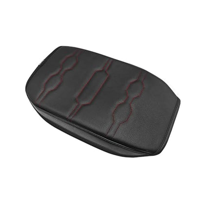 Armrest Cover for Ford Ranger 2024 (8) 24+ |Ranger| Black/Orange Stitching, Regular)