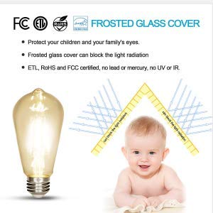 LED Edison Bulb 4W (Warm White / Pack of 6)