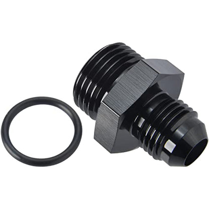 4AN Male Flare to 6AN ORB O (4AN to 6AN ORB / Black - 1PC)