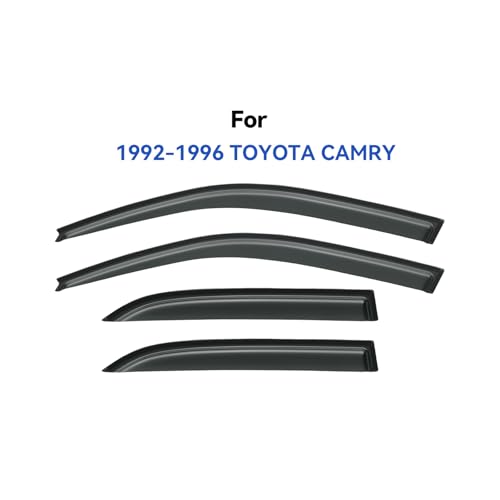 Window Visors Rain Guards for 1992 1993 1994 1995 1996 Toyota Camry Sedan (1992-1996 Toyota Camry)