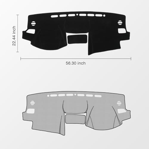 Black Dash Cover for Subaru Forester 2014 (Forester 14-18(black))