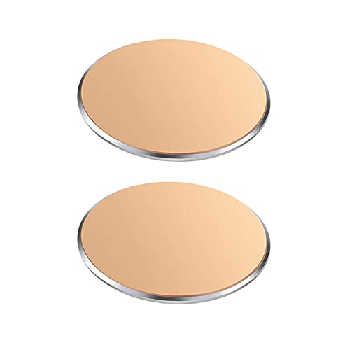 Replacement Metal Plates Set for Magnetic Car Phone Holders (Gold / 2 Pack)