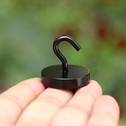 Magnetic Hooks Steel Tube Design for Cruise (Black / 100lb Magnetic Hooks)