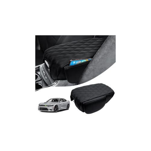 Center Console Cover for 2011 (2)11-23|Charger|Wavy,+Thick,+Pockets)