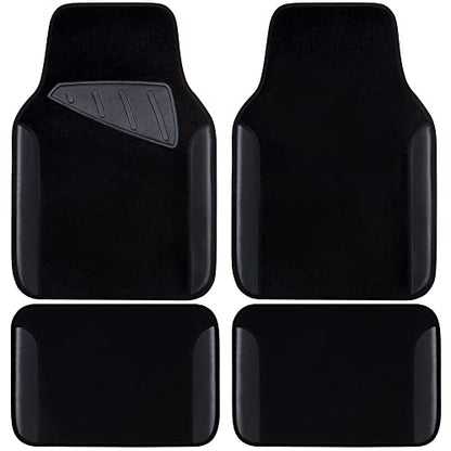 Waterproof Universal Fit Car Floor Mats (All Black)