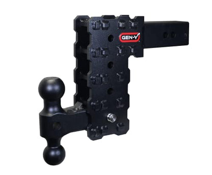 Solid Shank Adjustable Tow Hitch with Dual (7.5" Drop)
