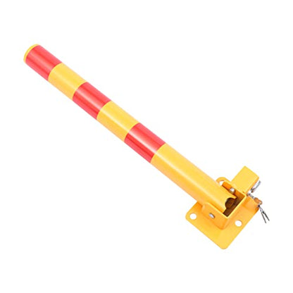 Parking Post and Base With Lock (Yellow & Red，Pole Type)