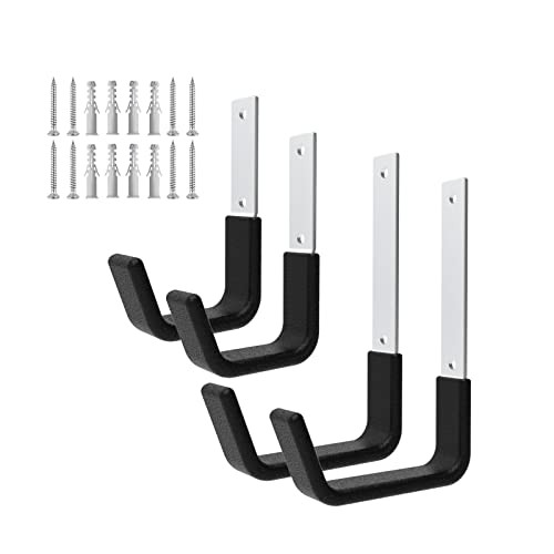 Heavy Duty Garage Utility Hooks (2 Small & 2 Medium)
