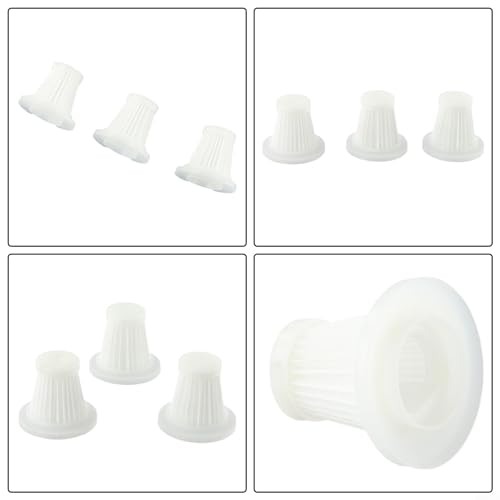for MINI Vacuum Cleaner Filter Element Replacement Parts Washable Screen for Compatible For Car Cordless Vacuum Home Cleaning Maintenance Accessories Vacuum Handheld Upright Filter (3 PACK)