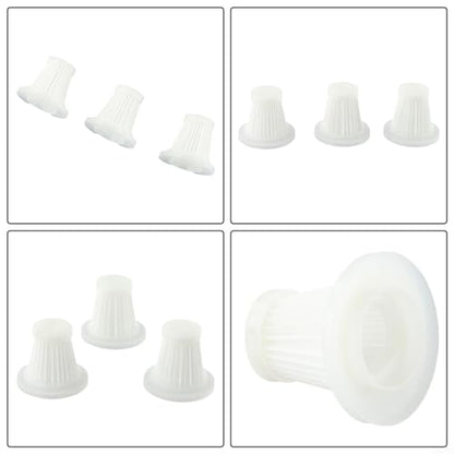 for MINI Vacuum Cleaner Filter Element Replacement Parts Washable Screen for Compatible For Car Cordless Vacuum Home Cleaning Maintenance Accessories Vacuum Handheld Upright Filter (3 PACK)