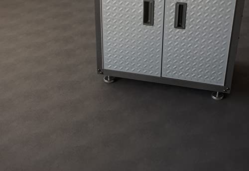 Seamless Sheet Vinyl Shed Flooring Cover with Bonded Fibrous Backing (8' x 16' / Slate Grey)
