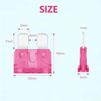 80Pcs) 50 Amp Standard Fuse, 50A Car Blade Fuses for Car/RV/Truck/SUV/Motorcycle/Boat (50A)