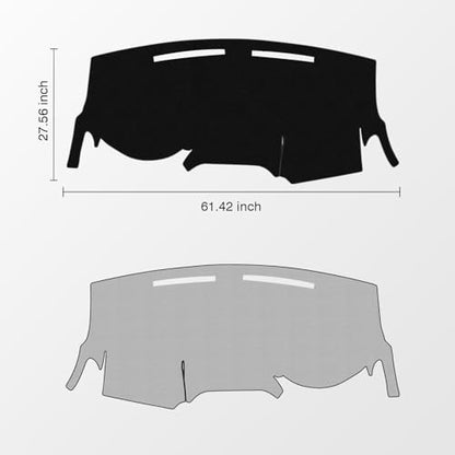 Black Dash Cover for Dodge Grand Caravan 2011 (Grand Caravan 11-20(black))