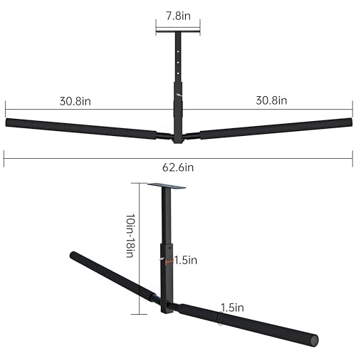 Double Ladder & Kayak Ceiling Storage Rack (Adjustable Double-Sided)