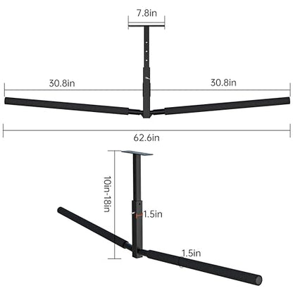 Double Ladder & Kayak Ceiling Storage Rack (Adjustable Double-Sided)