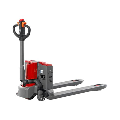 Tory Carrier Full Electric Power Pallet Jack Truck 4400lb Cap. 48" x 27" Fork Size (Red-4400lbs)