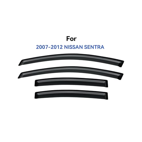 Window Visors Rain Guards for 2007 (2007-2012 Nissan Sentra)