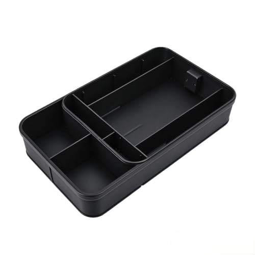 Car Armrest Organizer with 6 Compartments (Pu Leather)
