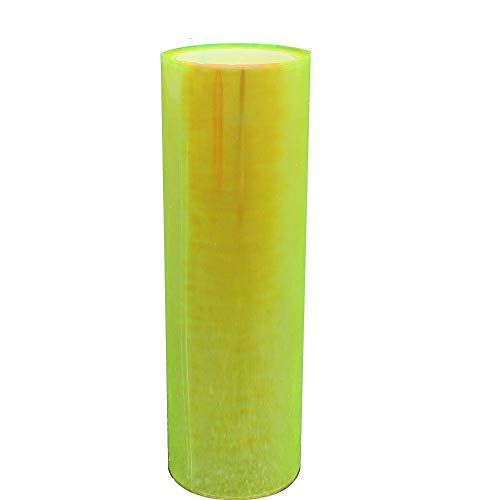12 by 48 inches Self Adhesive Shiny Chameleon Headlights Tail Lights Fog Lights Films (Fluorescence Yellow)
