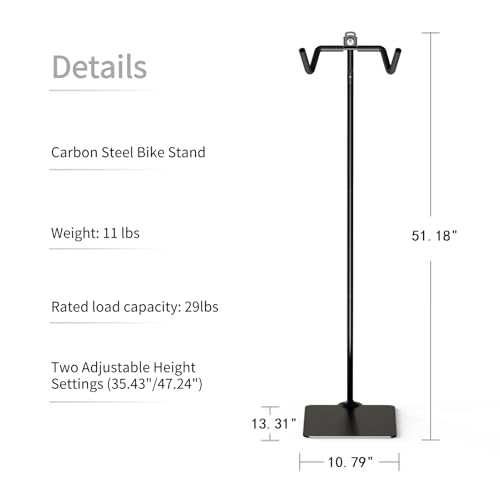 Carbon Steel Bike Stand (Black / Large)