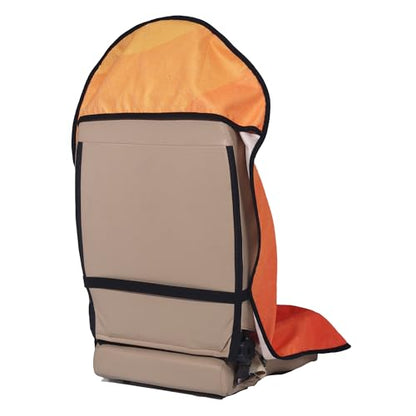 Car Seat Cover Protector Front Seats (2Pcs Front Seat Towel / Orange)