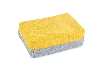 Thick [Saver Applicator Terry] Ceramic Coating Applicator Sponge (Gold/Gray)