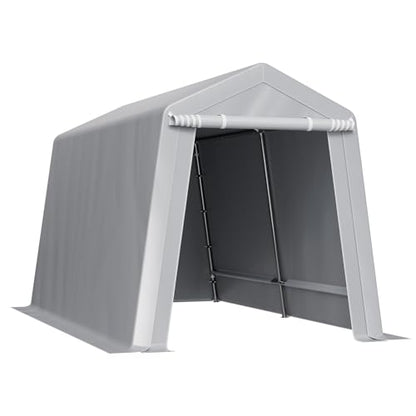 Outdoor Storage Shed (Gray / 7x12x7.22ft)