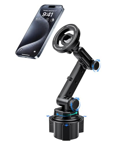 Cup Holder Magnetic Car Phone Mount (Single Magsafe)