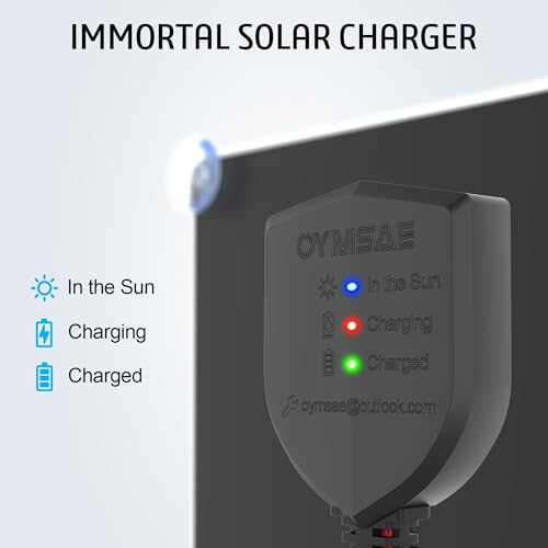 20W 12V Solar Trickle Charger Maintainer for Vehicle Batteries (20W)