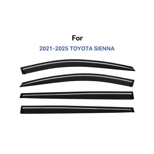 Window Visors Rain Guards for 2021 2022 2023 2024 2025 2026 Toyota Sienna (2021-2026 Toyota Sienna)