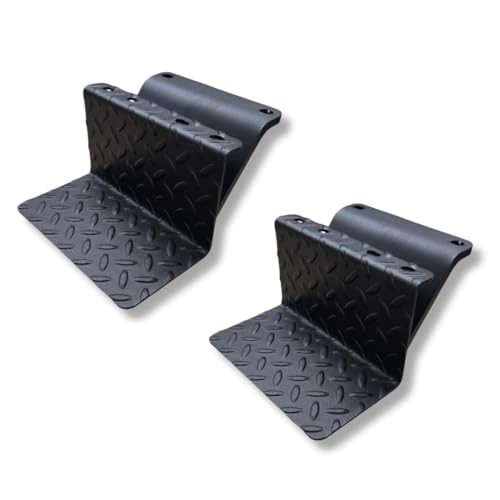 CJ5 Side Steps Compatible with Jeep © CJ Vehicles (SOLID-BLACK)