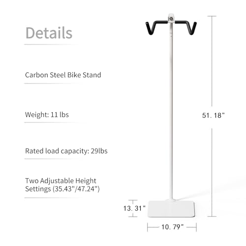 Carbon Steel Bike Stand (White / Large)