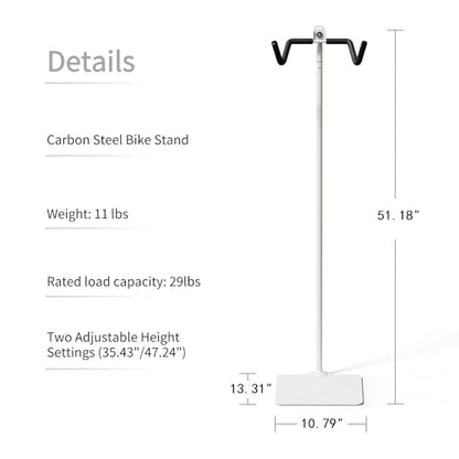 Carbon Steel Bike Stand (White / Large)